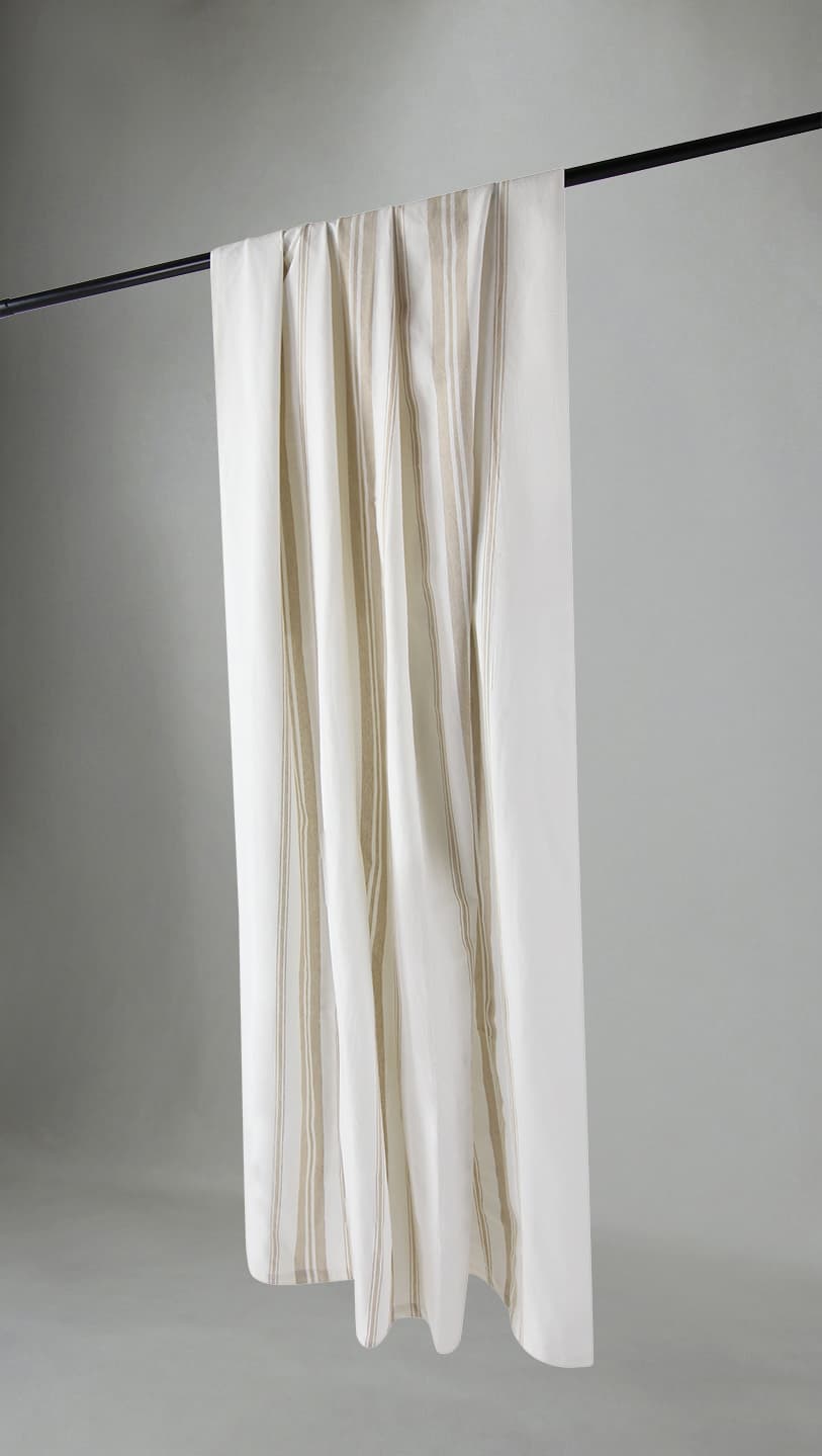 Bomullsgardin - Florencia (offwhite) (Storlek: 140 x 300 cm)