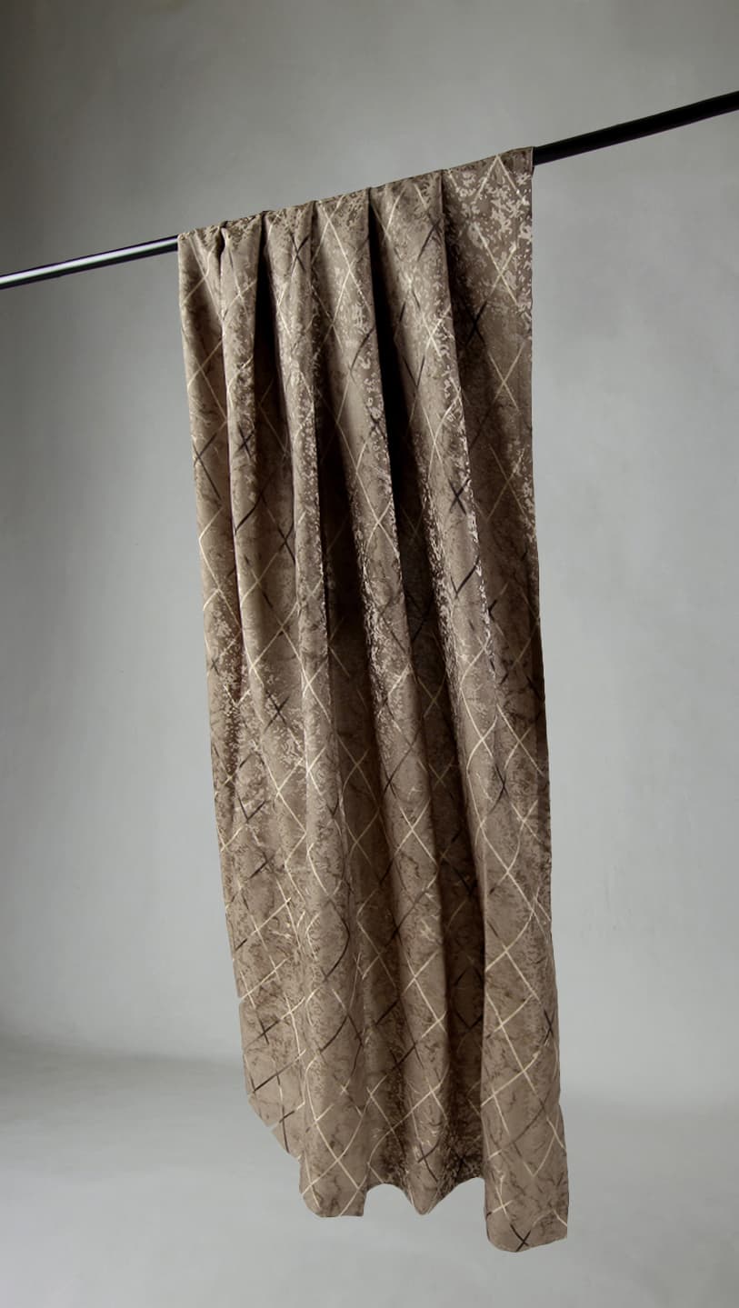 Gardin - Rory (beige) (Storlek: 140 x 260 cm)
