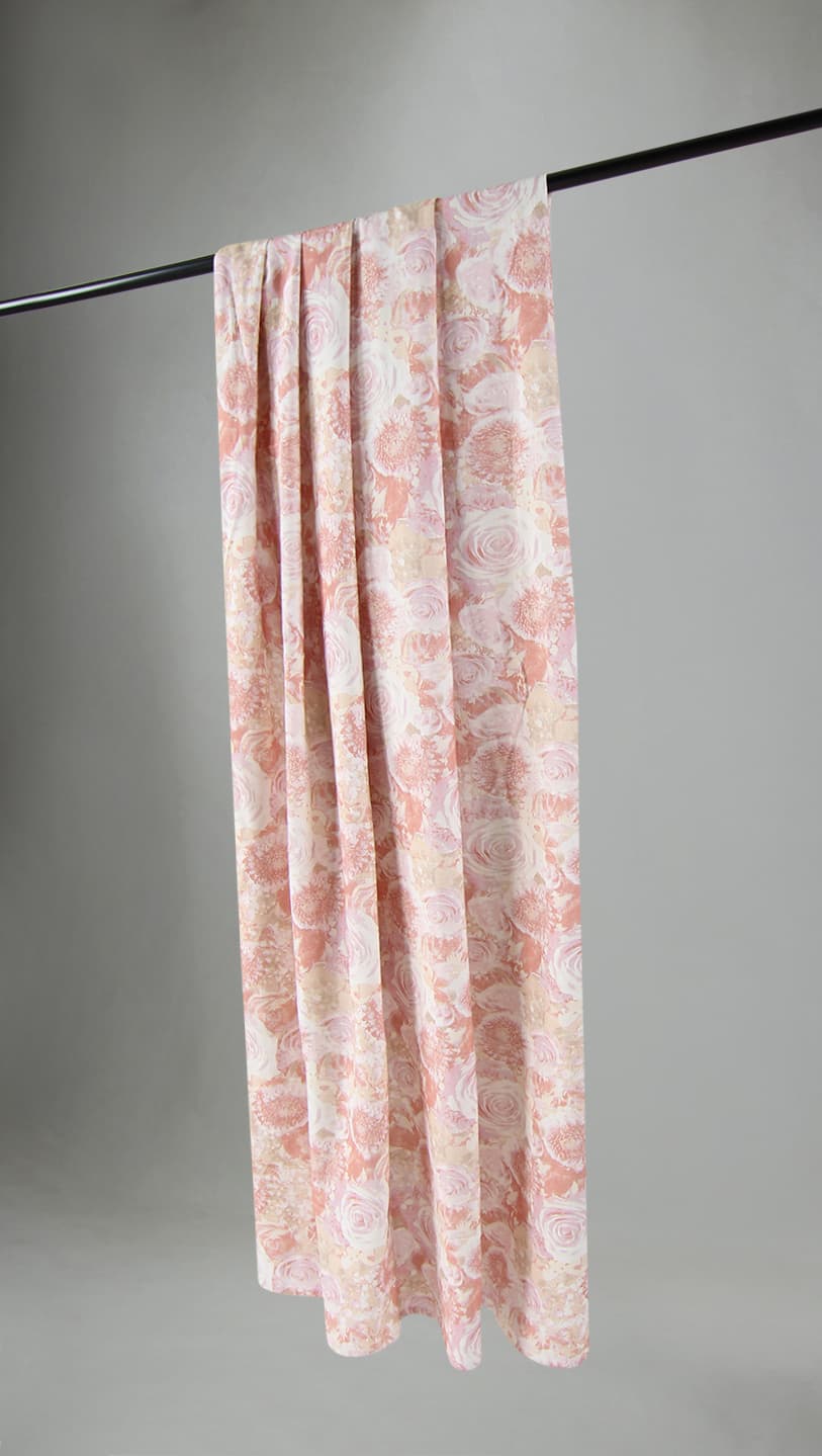 Gardiner - Bomullsgardin Soft (rosa) (Storlek: 140 x 300 cm)