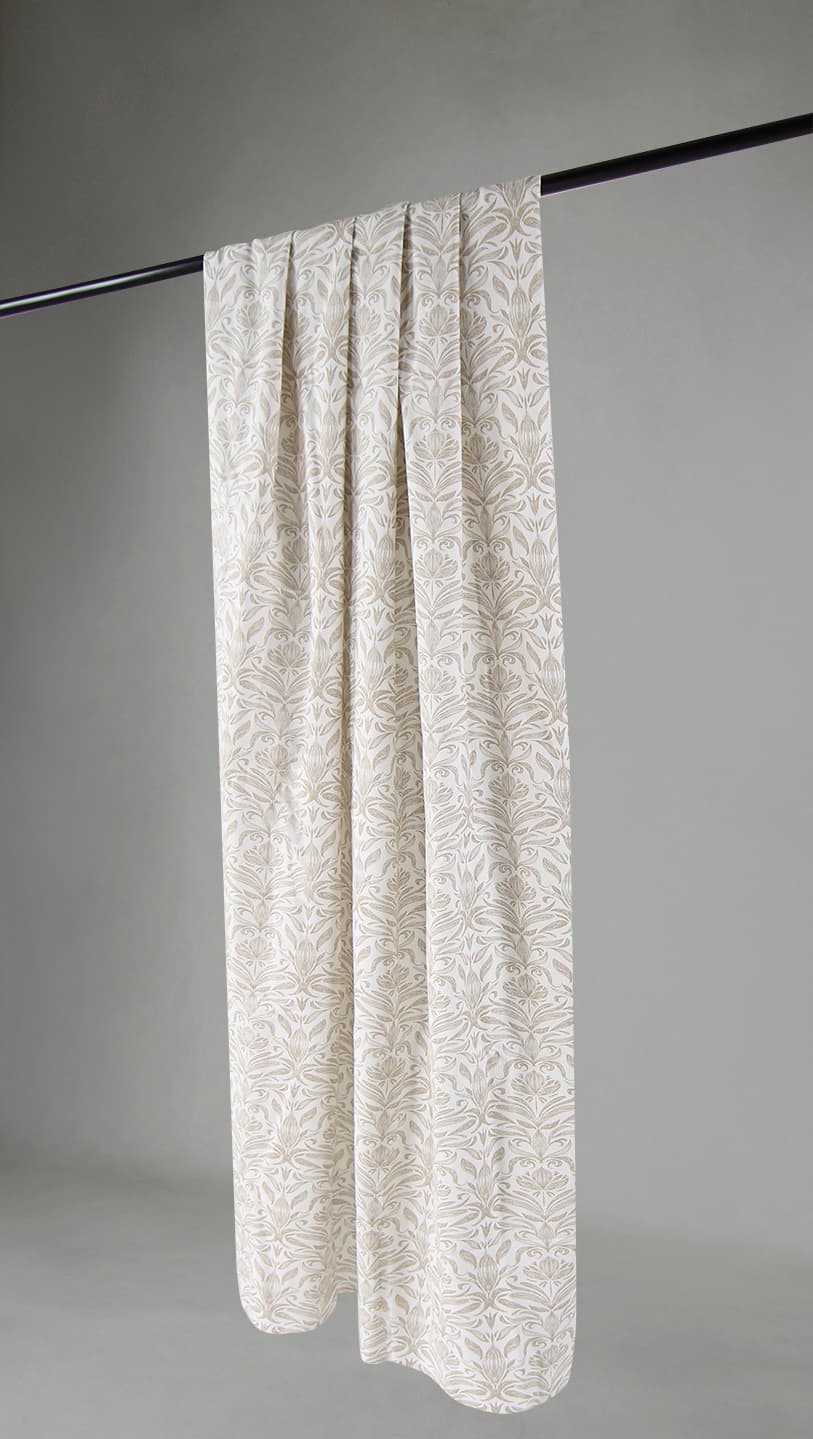 Gardiner - Bomullsgardin Viola (beige) (Storlek: 140 x 300)