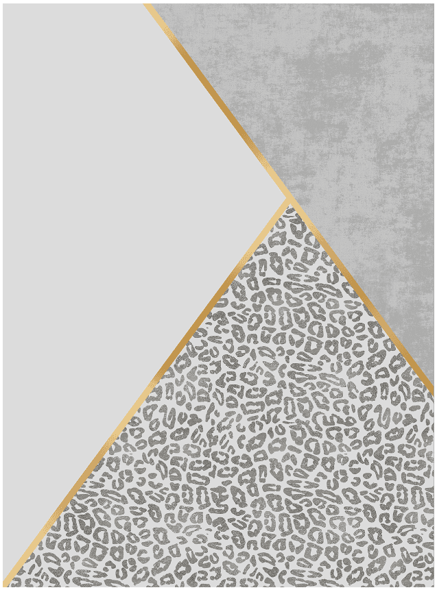 Wiltonmatta - Granada (grå/guld) (Storlek: 200 x 280 cm)