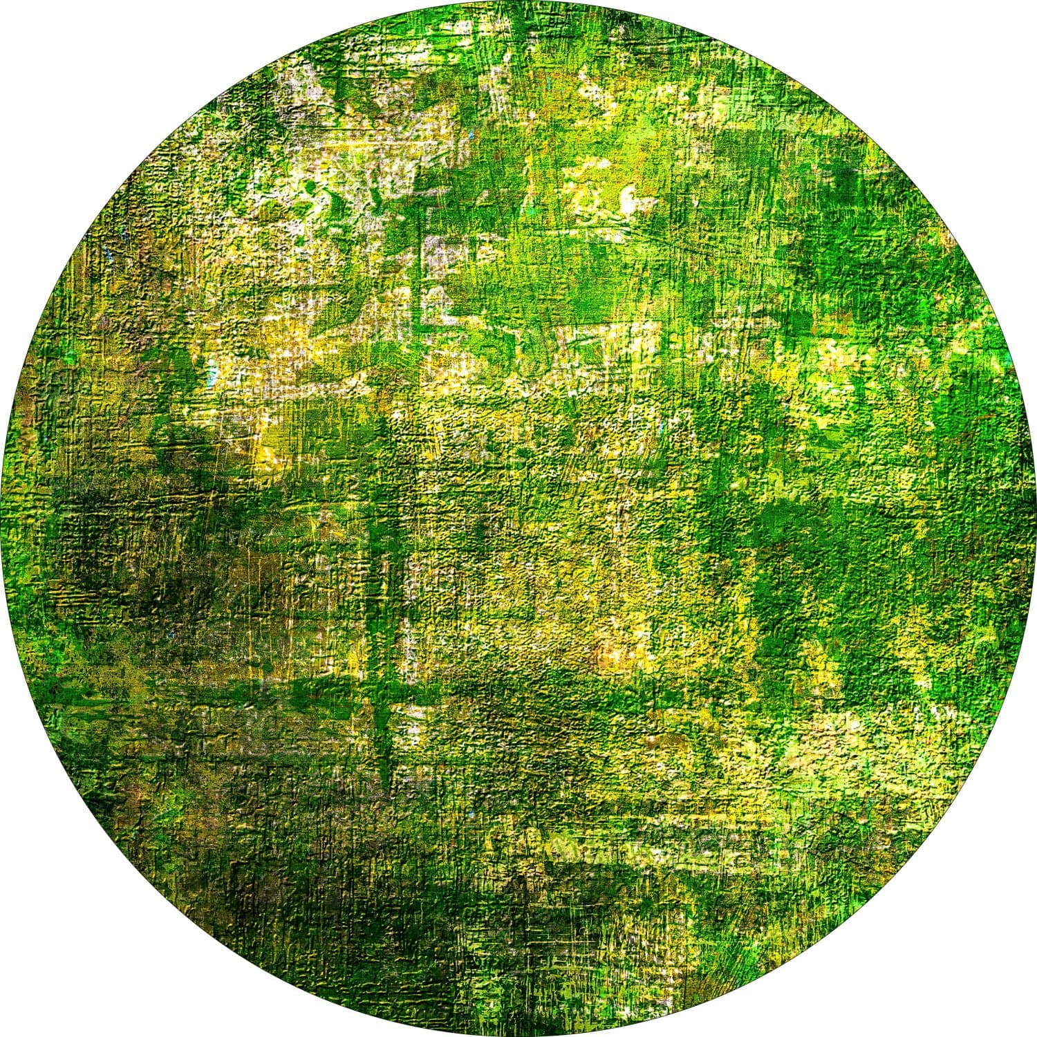 Rund matta - Padron (grön) (Storlek: Ø 240 cm)