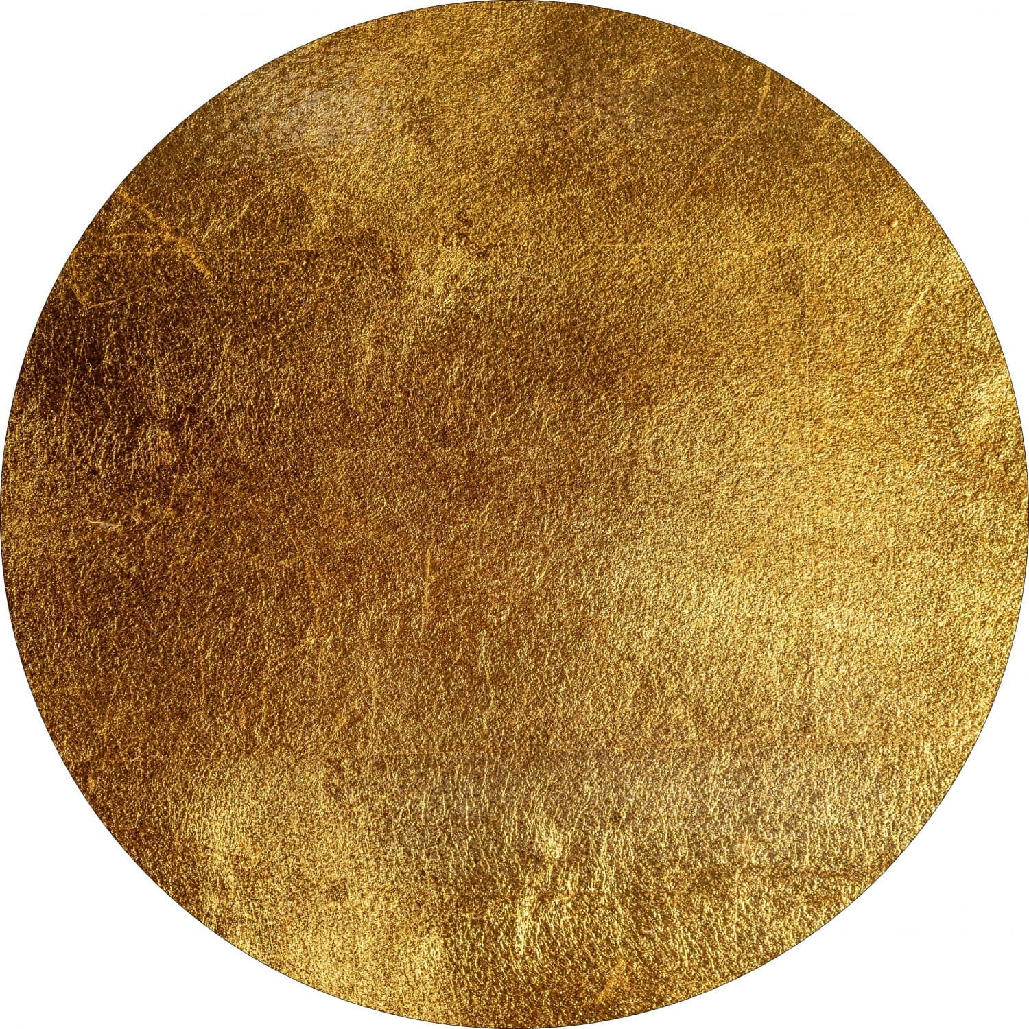 Rund matta - Malveira (guld) (Storlek: Ø 200 cm)