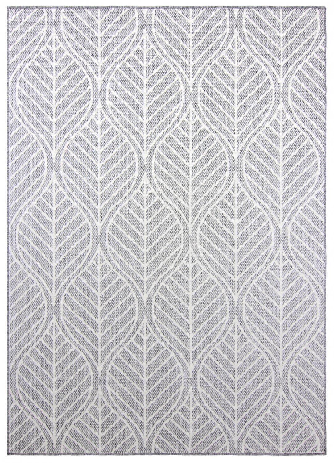 Inomhus- utomhusmatta - Harvey (grå) (Storlek: 240 x 340 cm)