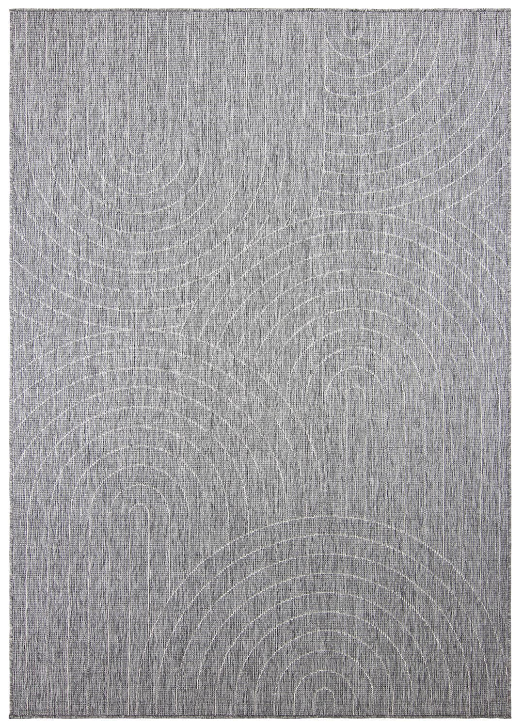 Inomhus- utomhusmatta - Hayden (grå) (Storlek: 80 x 300 cm)