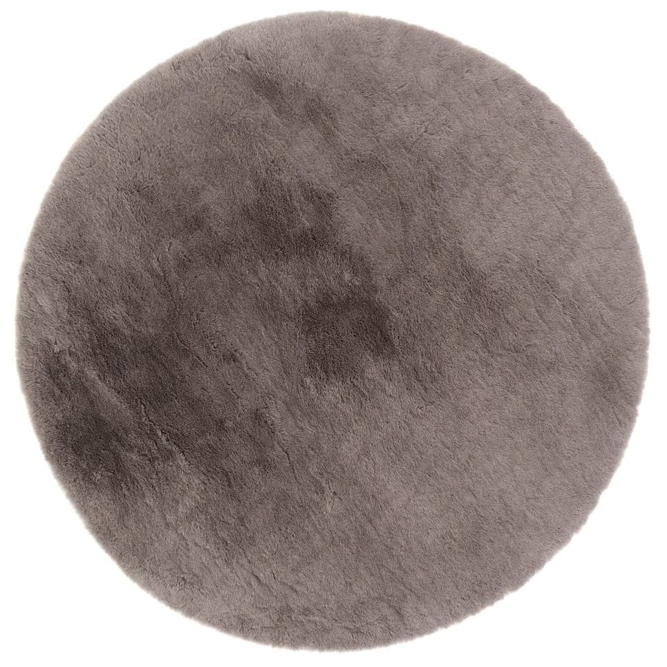 Runda mattor - Cloud Super Soft (antracit) (Storlek: Ø 120 cm)