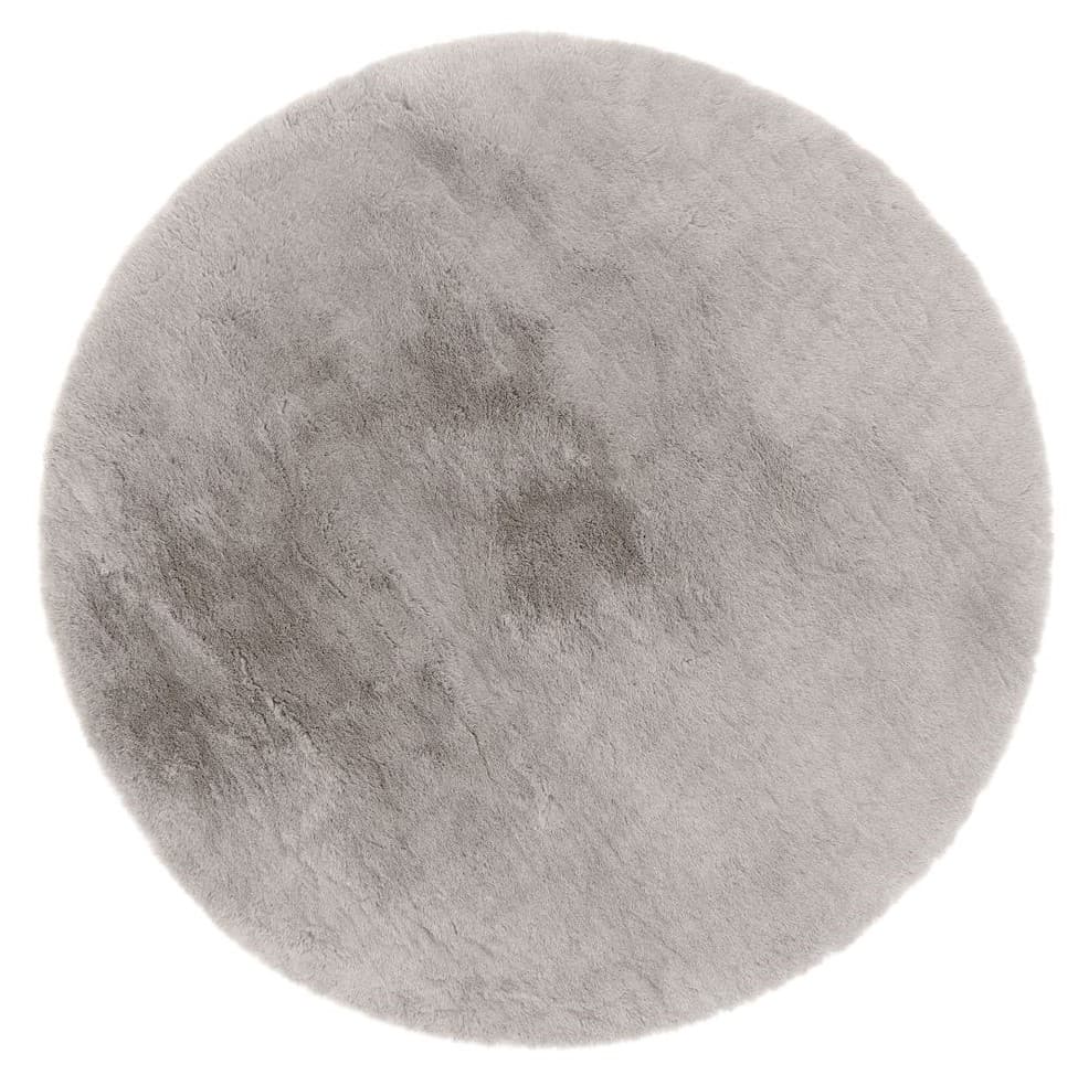 Runda mattor - Cloud Super Soft (grå) (Storlek: Ø 80 cm)