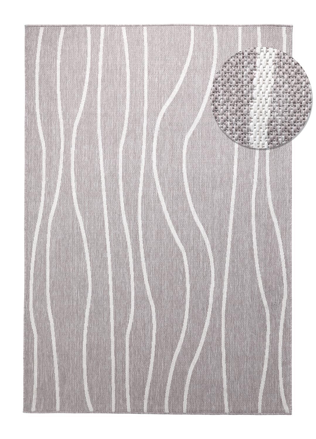 Inomhus/utomhusmatta - Djerba (taupe) (Storlek: 80 x 150 cm)