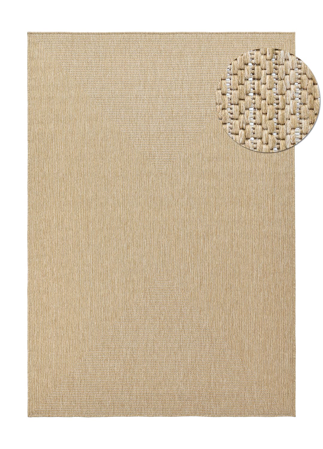 Inomhus- utomhusmatta - Arlo (natur) (Storlek: 200 x 290 cm)
