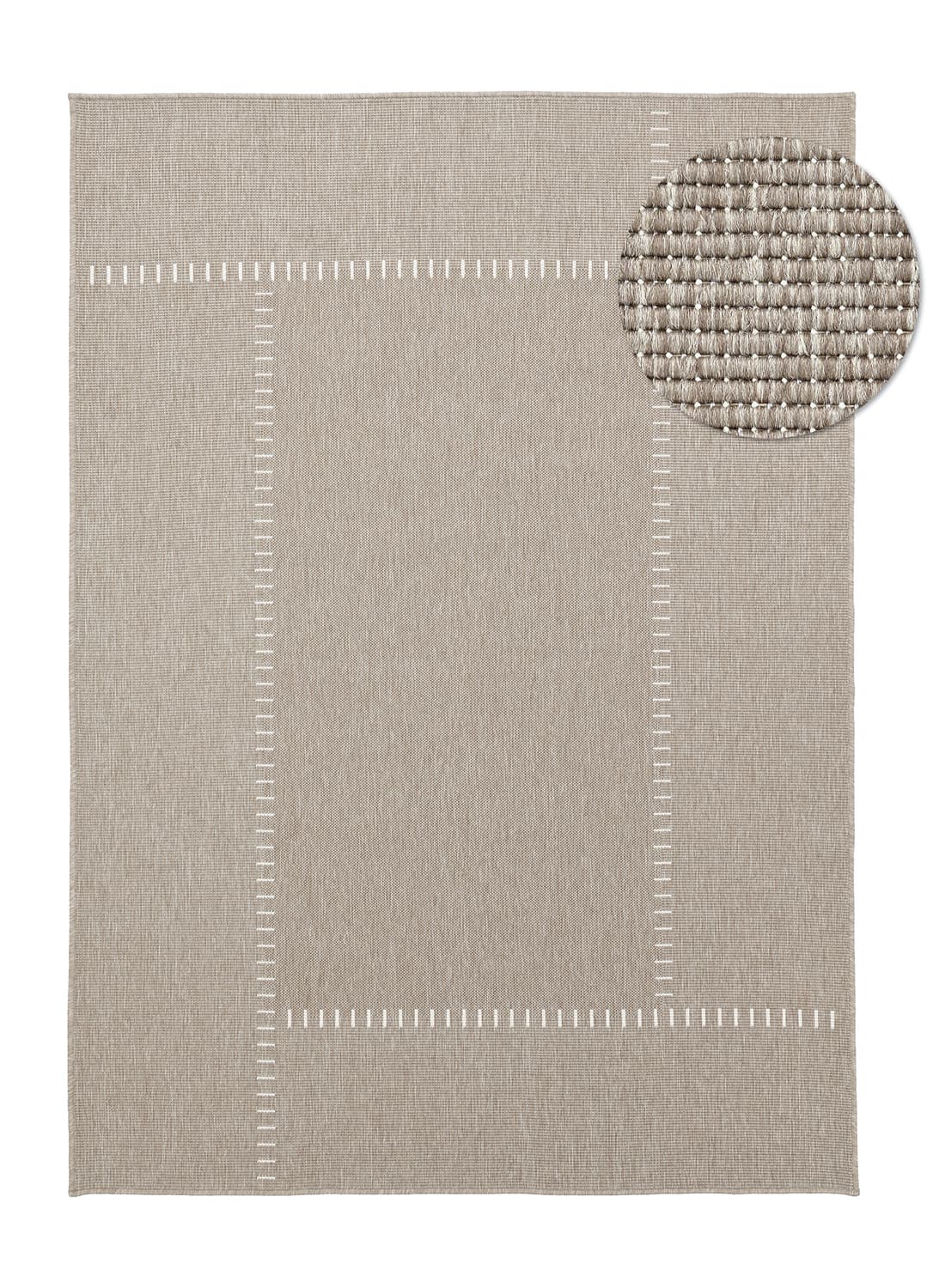 Inomhus- utomhusmatta - Rhea (beige) (Storlek: 80 x 150 cm)
