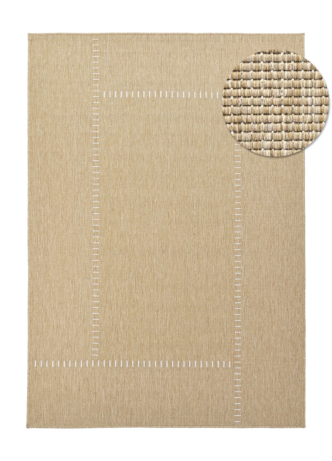 Inomhus- utomhusmatta - Rhea (natur) (Storlek: 200 x 290 cm)