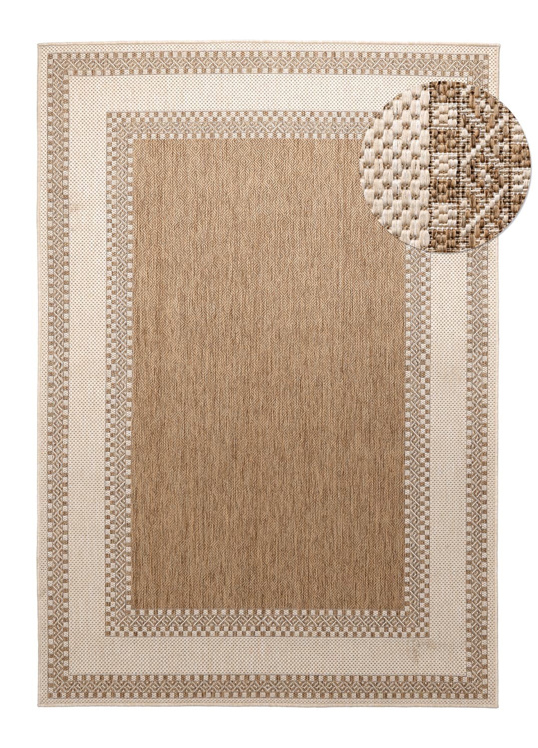 Inomhus/utomhusmatta - Sousse (brun) (Storlek: 80 x 150 cm)
