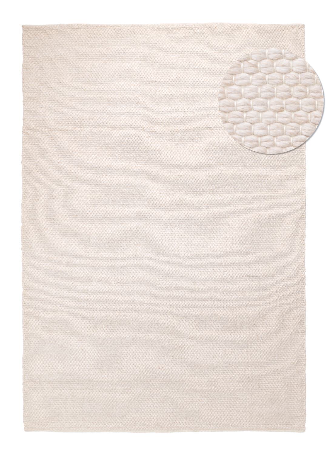 Inomhus/utomhusmatta - Arco Wool Look (creme) (Storlek: 80 x 150 cm)