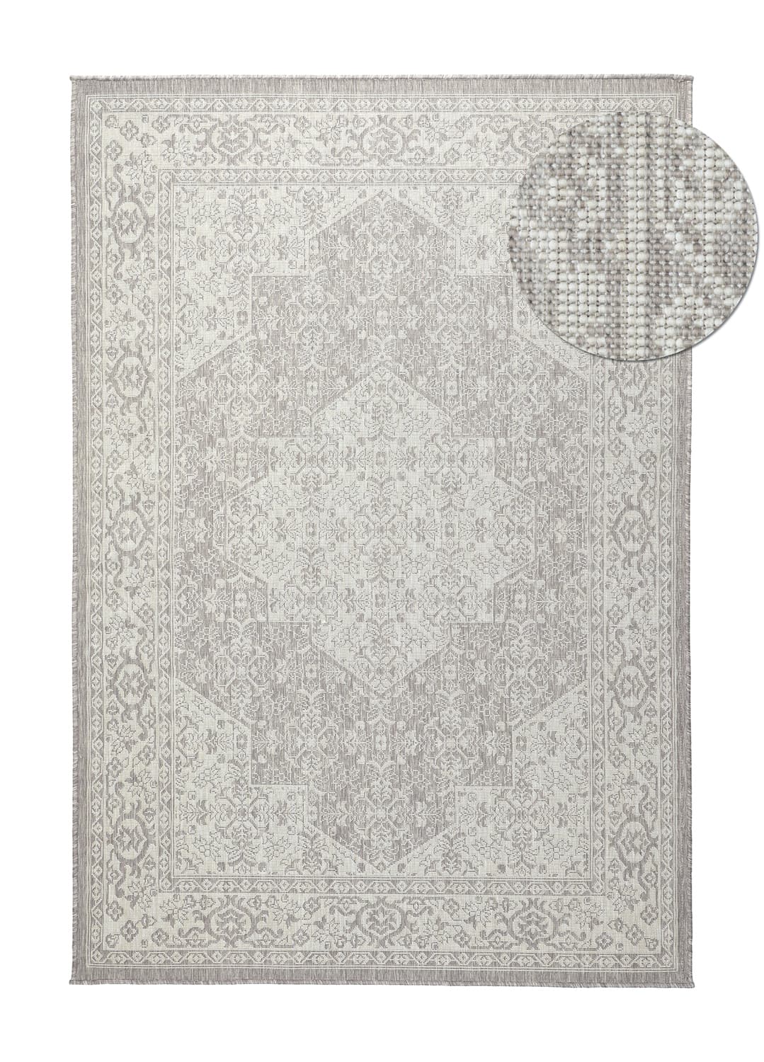 Inomhus/utomhusmatta - Mekele (taupe) (Storlek: 80 x 150 cm)