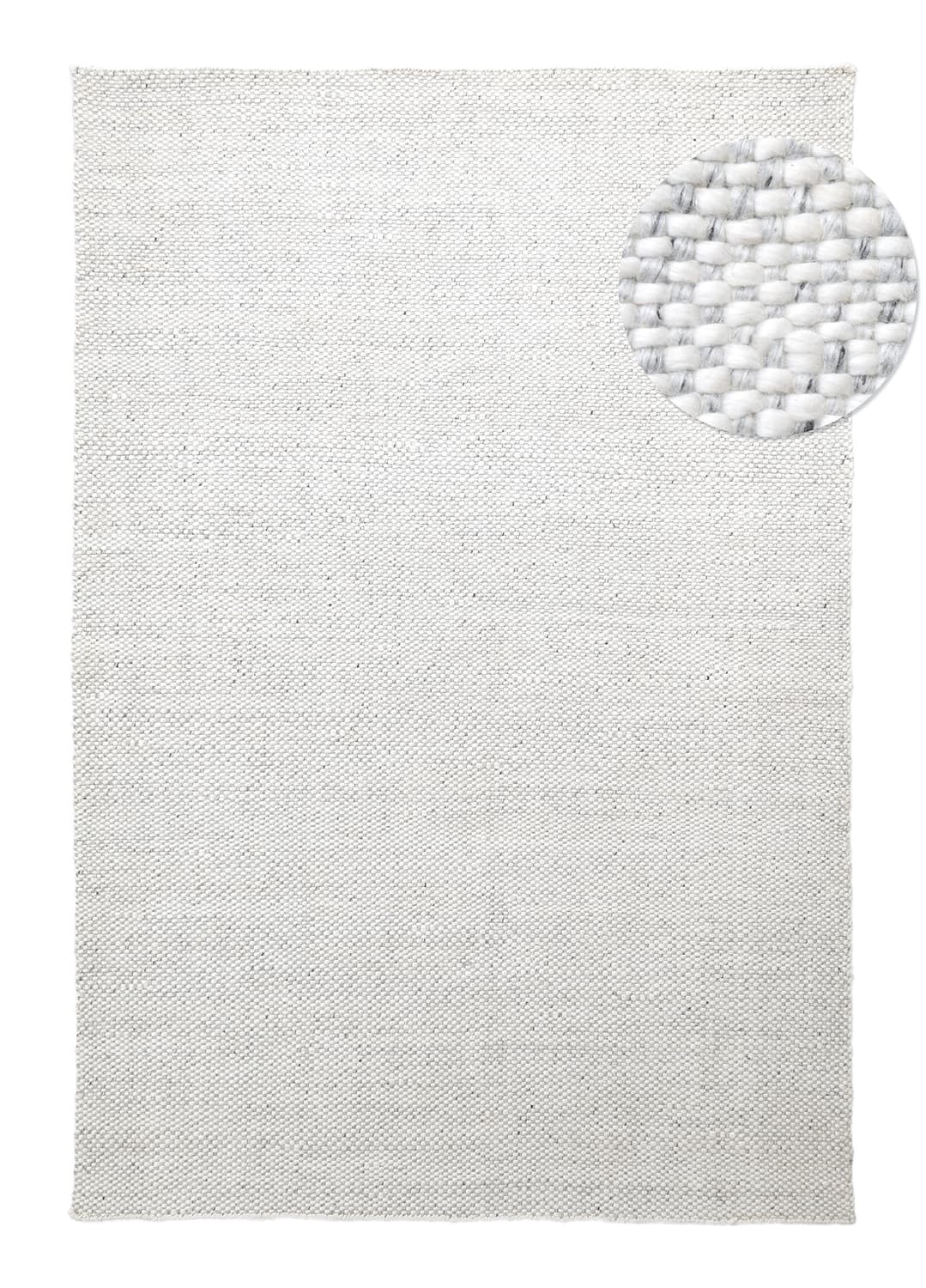 Inomhus/utomhusmatta - Orta Wool Look (ljusgrå) (Storlek: 80 x 150 cm)