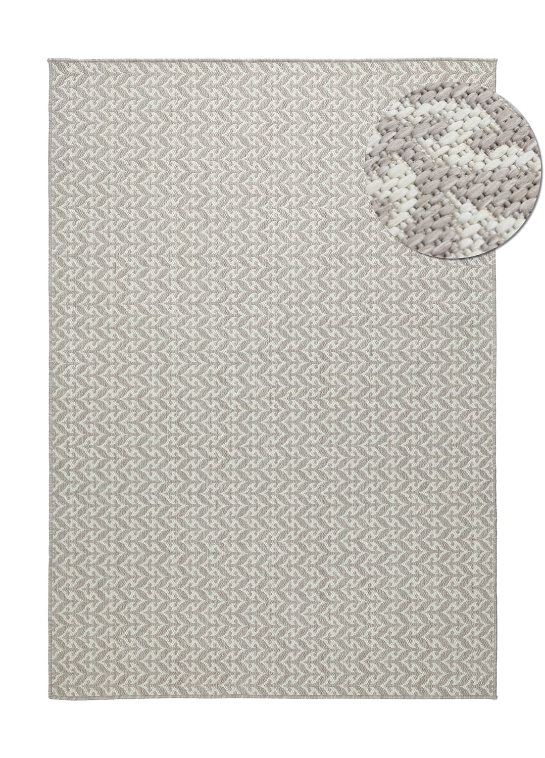 Inomhus/utomhusmatta - Sfax (taupe) (Storlek: 160 x 230 cm)