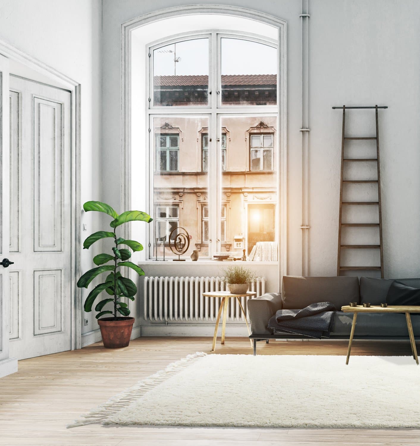Ullmatta - Averdon (offwhite) (Storlek: 240 x 340 cm)