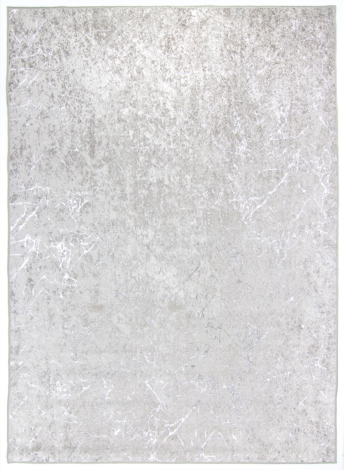 Wiltonmatta - Zaria (ljusgrå/silver) (Storlek: 80 x 150 cm)