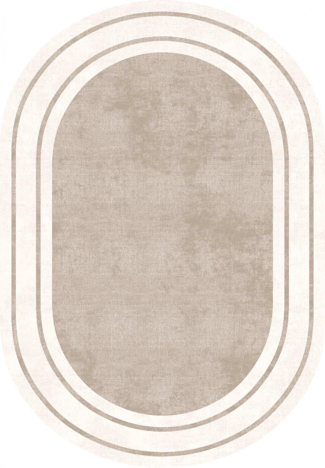 Oval matta - Josie (beige) (Storlek: 130 x 190 cm)