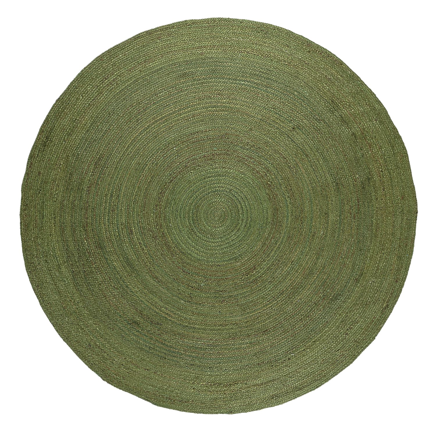Rund jutematta - Amasia (militärgrön) (Storlek: Ø 200 cm)