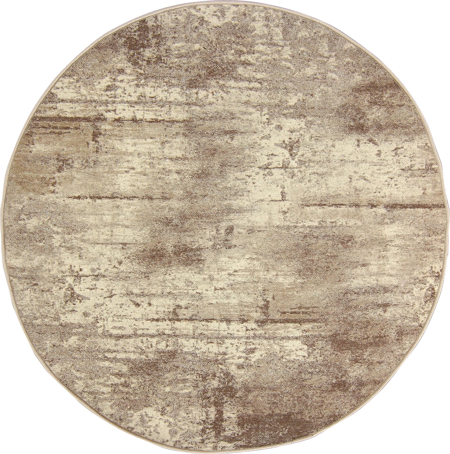 Rund matta - Kebira (beige) (Storlek: Ø 240 cm)