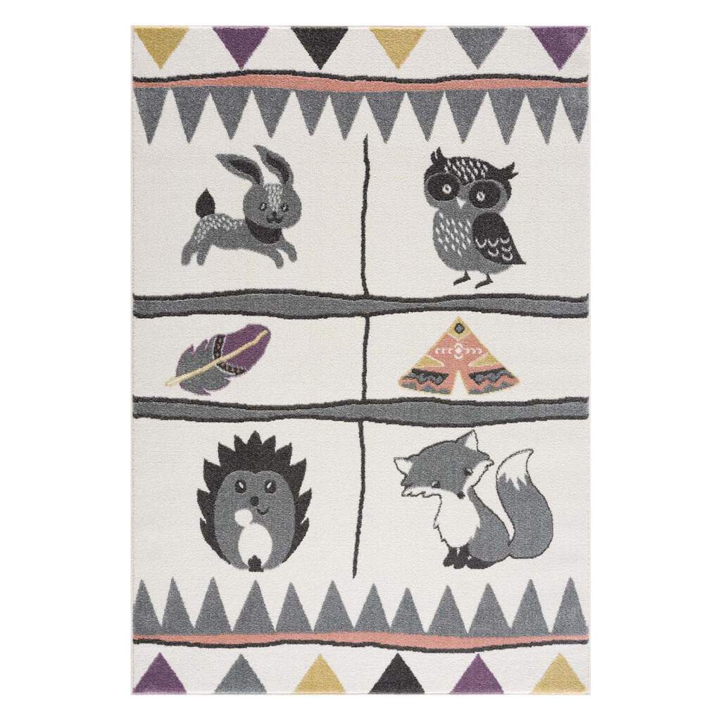 Barnmatta - Animals (multi) (Storlek: 160 x 230 cm)
