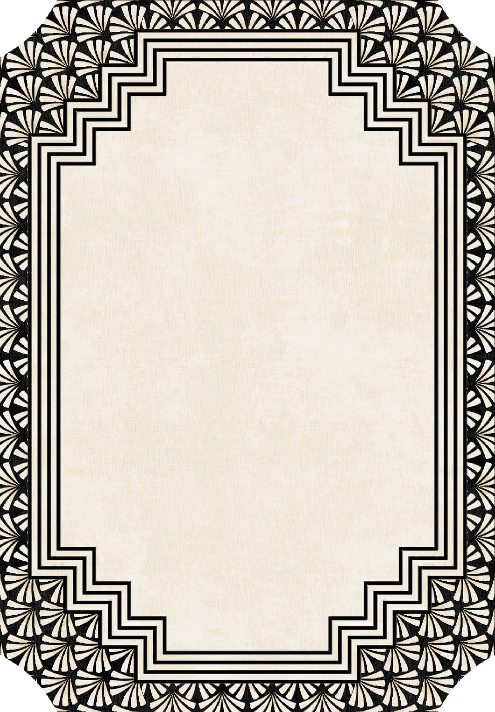 Wiltonmatta - Cleo (svart) (Storlek: 200 x 280 cm)