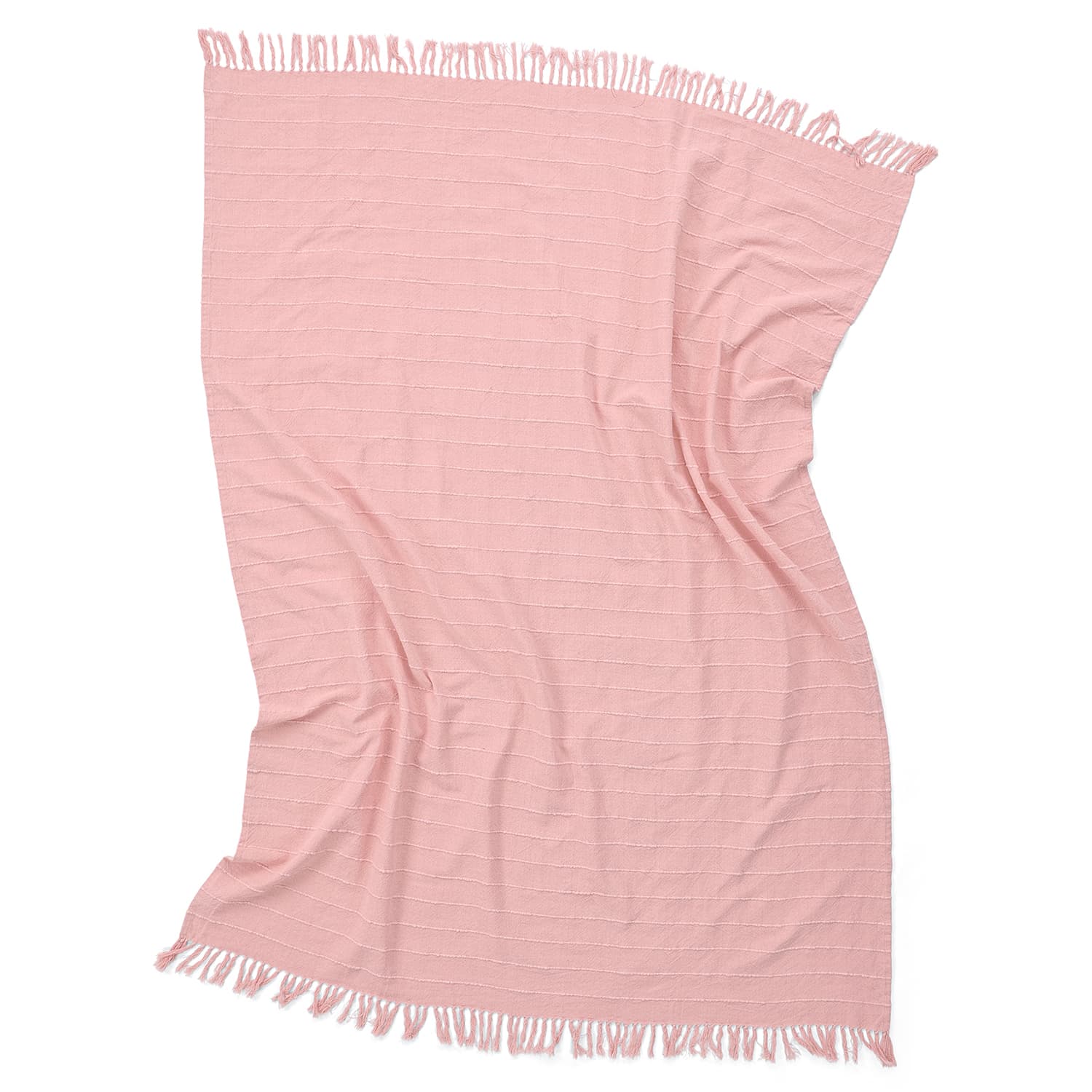 Filtar - Nalani cotton throw (rosa) (Storlek: 130 x 170 cm)