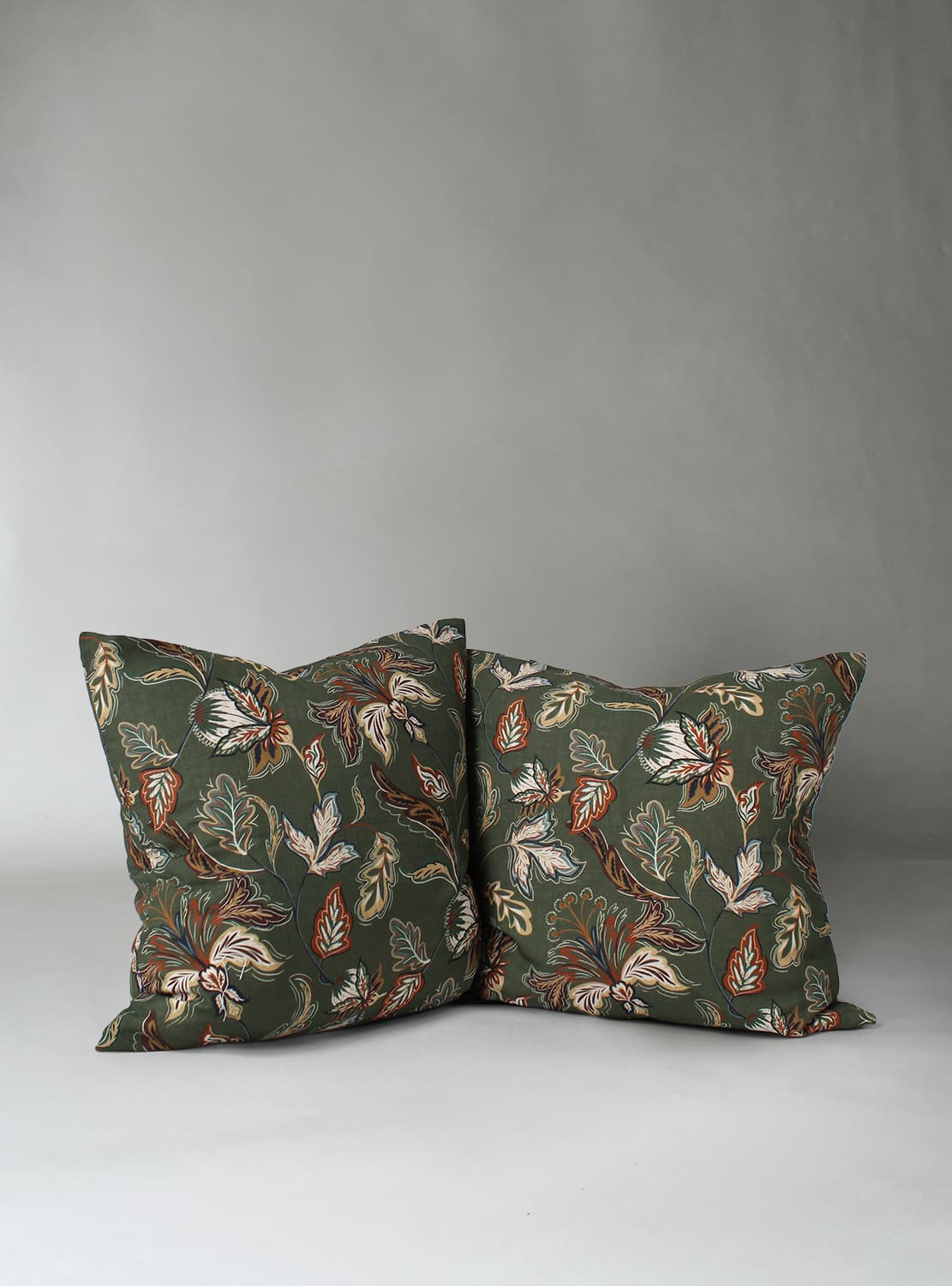 Kuddfodral 2-pack - Dagny (grön) (Storlek: 45 x 45 cm)