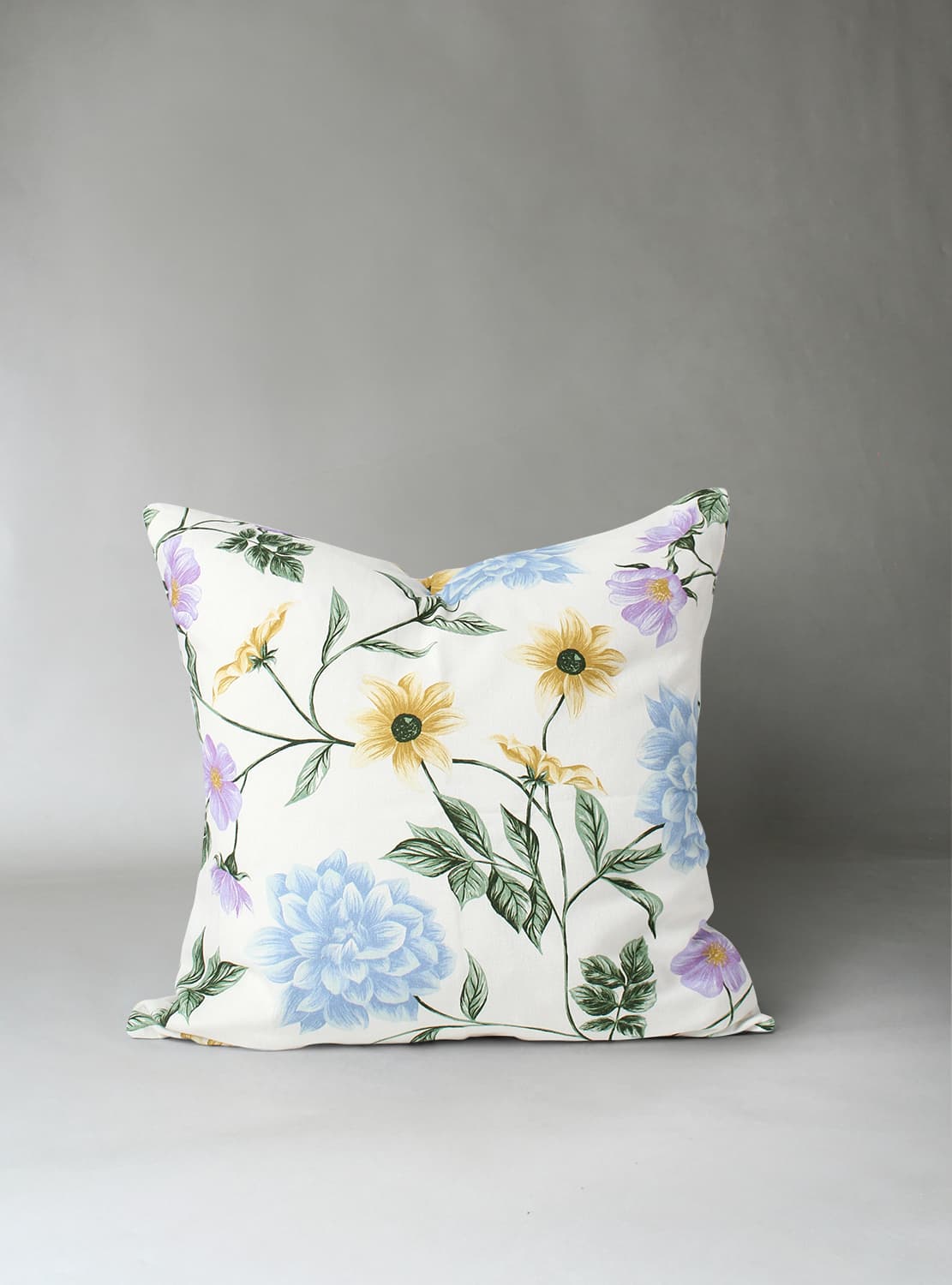 Kuddfodral - Dahlia (blå) (Storlek: 45 x 45 cm)