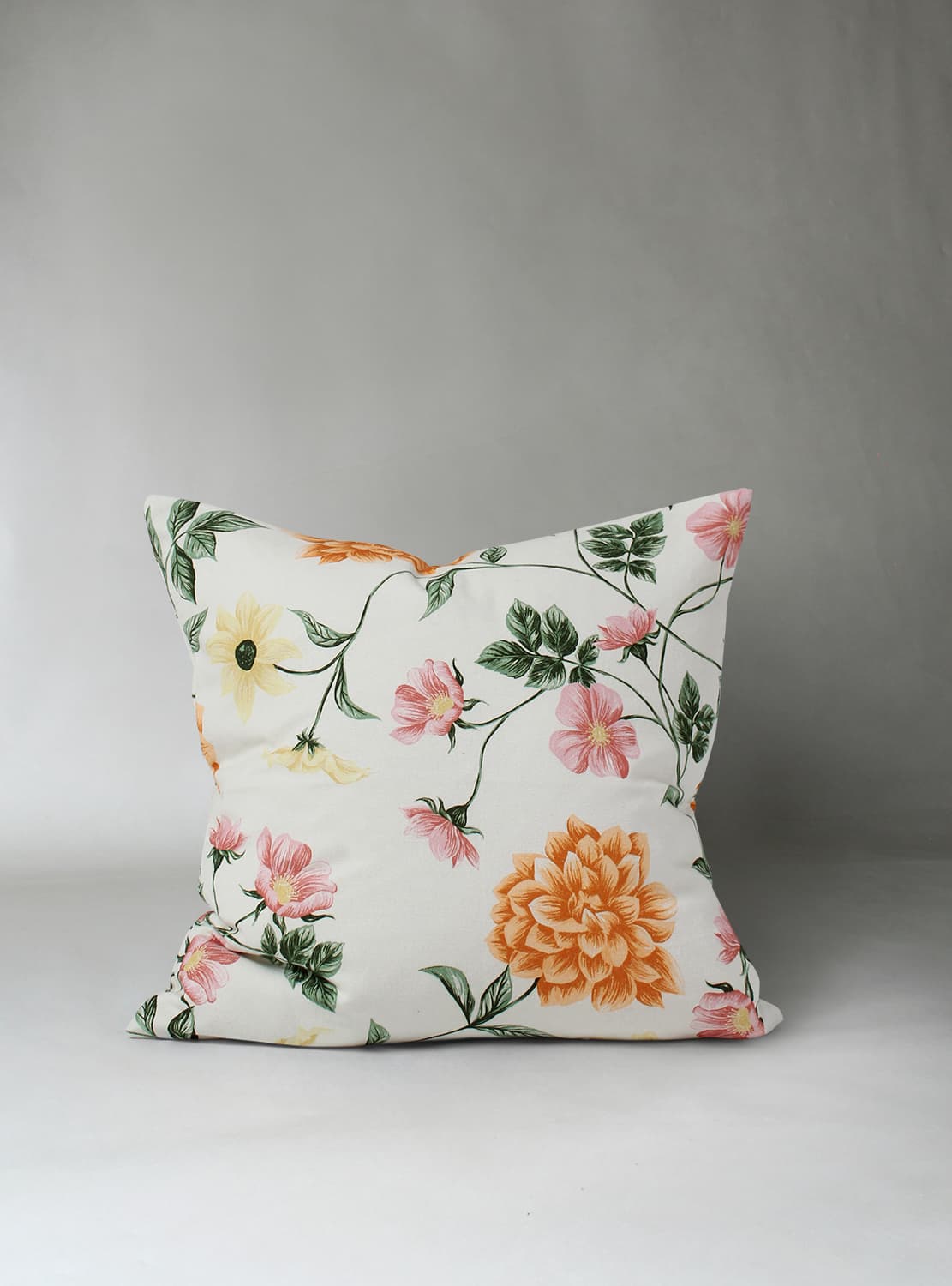 Kuddfodral - Dahlia (orange) (Storlek: 45 x 45 cm)