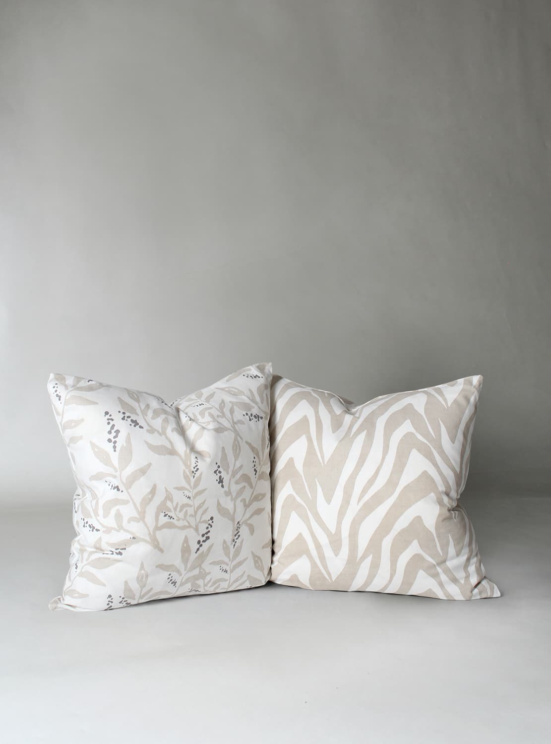 Kuddfodral 2-pack - Laura (beige) (Storlek: 45 x 45)