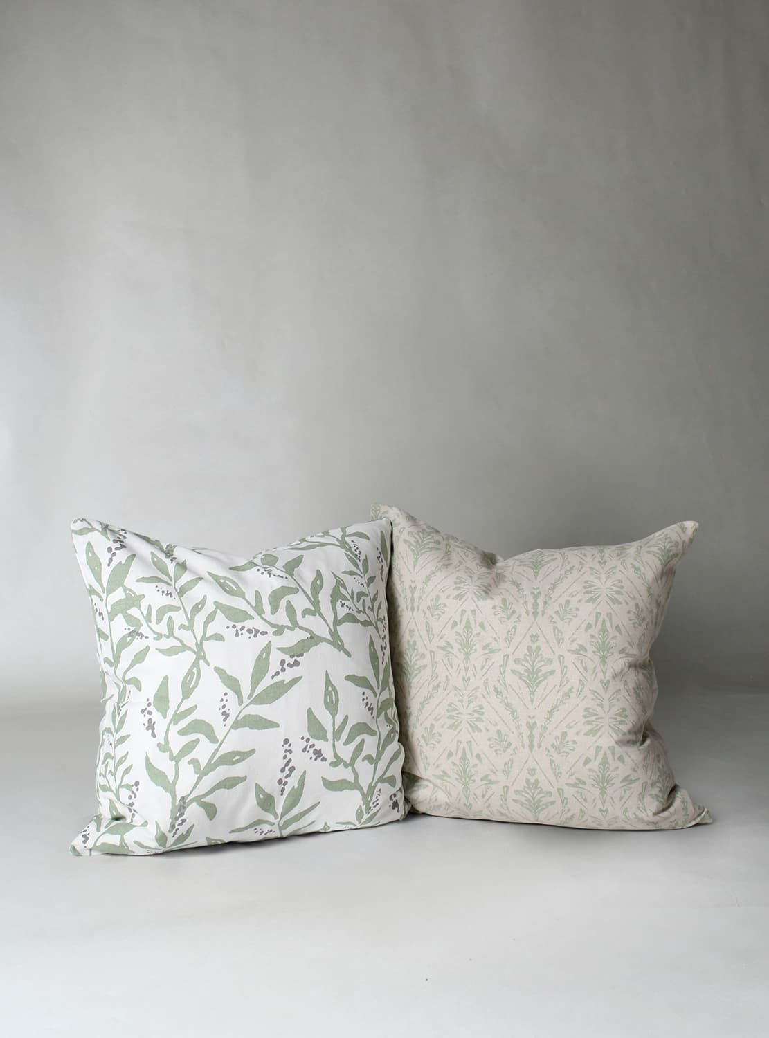 Kuddfodral 2-pack - Minna (grön) (Storlek: 45 x 45)