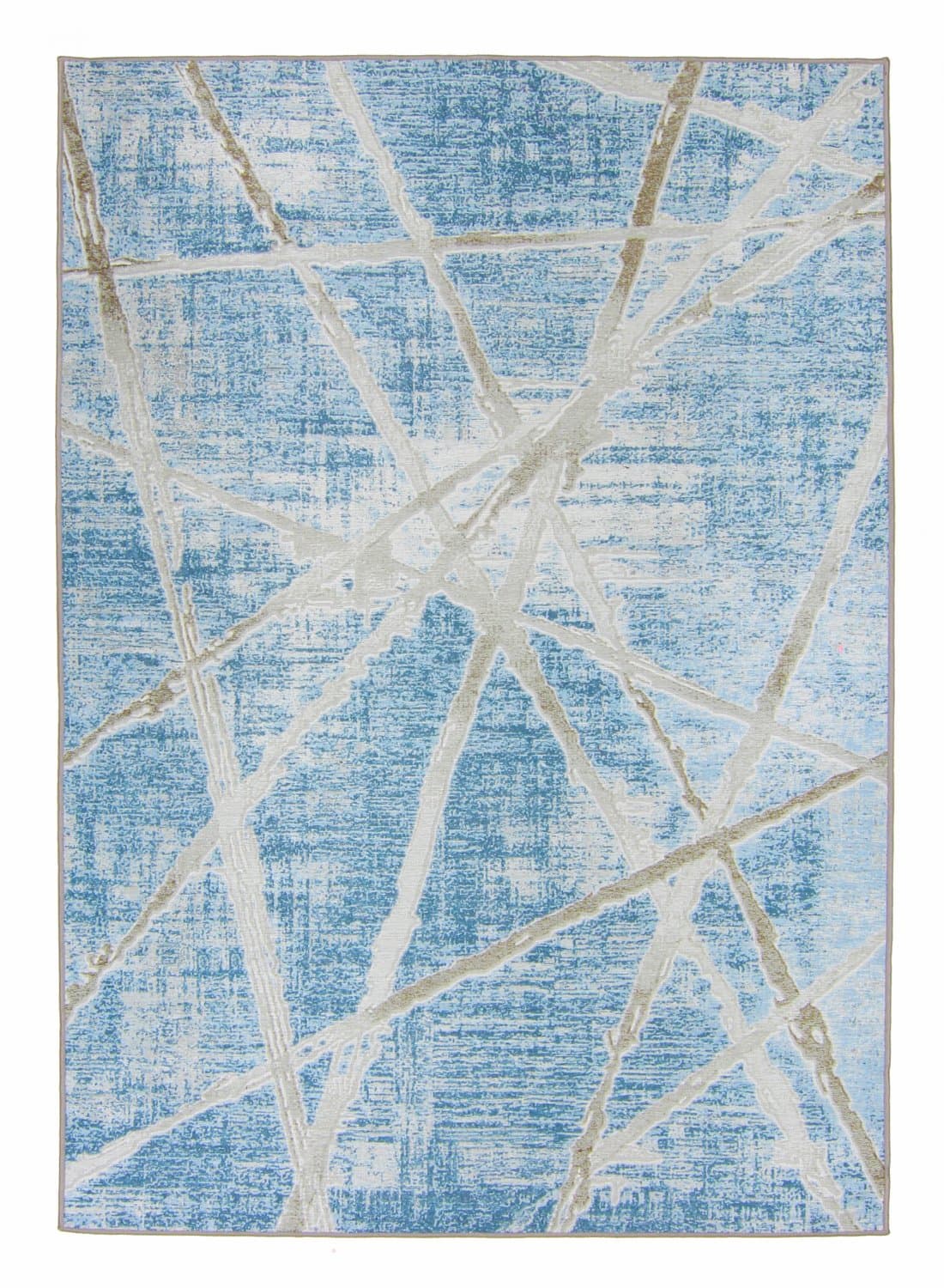 Wiltonmatta - Lagos (blå) (Storlek: 200 x 280 cm)