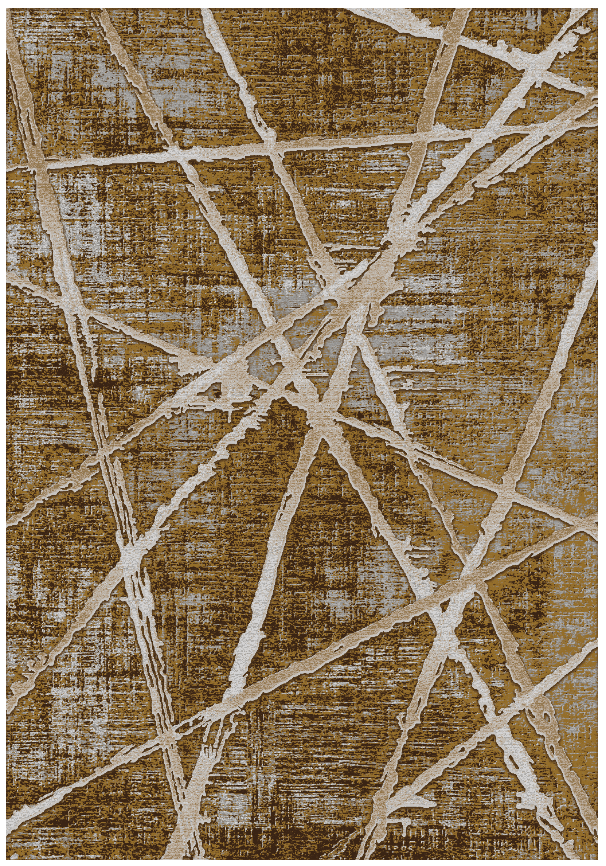 Wiltonmatta - Lagos (brun) (Storlek: 200 x 280 cm)