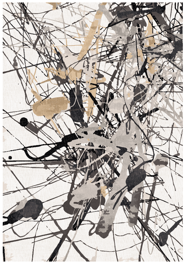 Wiltonmatta - Lawrance (grå/vit) (Storlek: 160 x 230 cm)