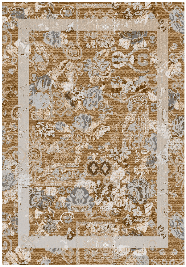 Wiltonmatta - Lefkada (brun/multi) (Storlek: 200 x 280 cm)