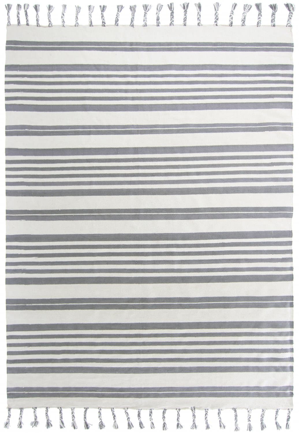 Bomullsmatta - Lehi (grå) (Storlek: 80 x 150 cm)