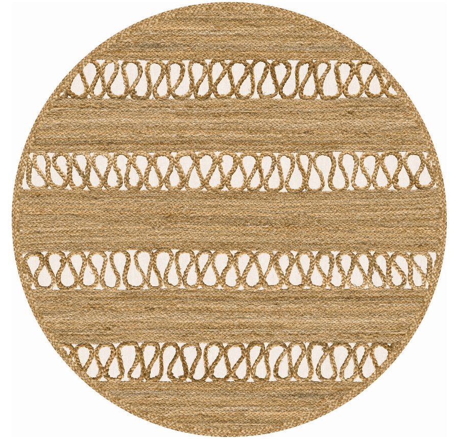 Rund matta - Levie (beige) (Storlek: Ø 180 cm)