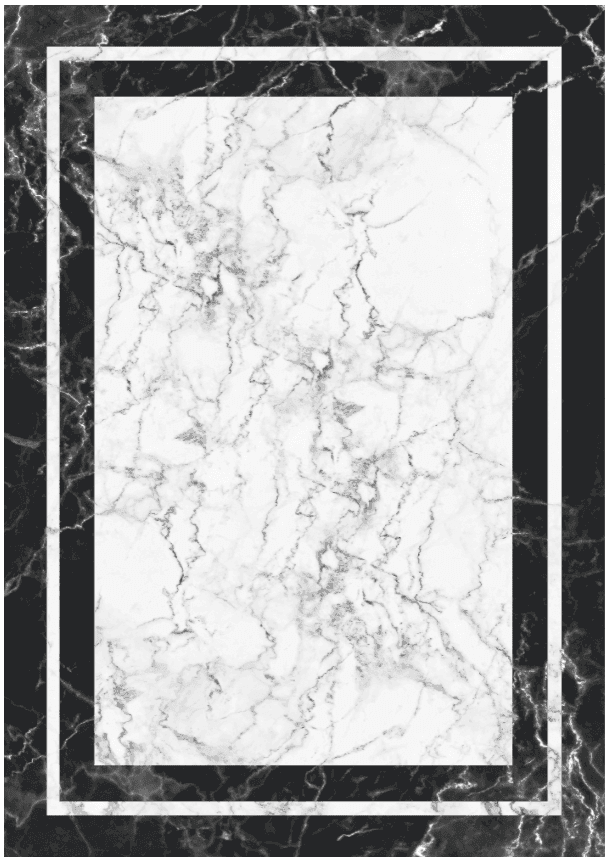 Wiltonmatta - Amaliada (svart/vit) (Storlek: 200 x 280 cm)