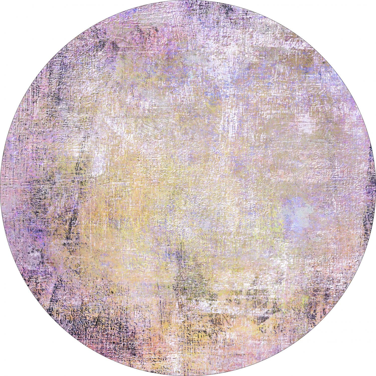 Rund matta - Loures (lila) (Storlek: Ø 120 cm)
