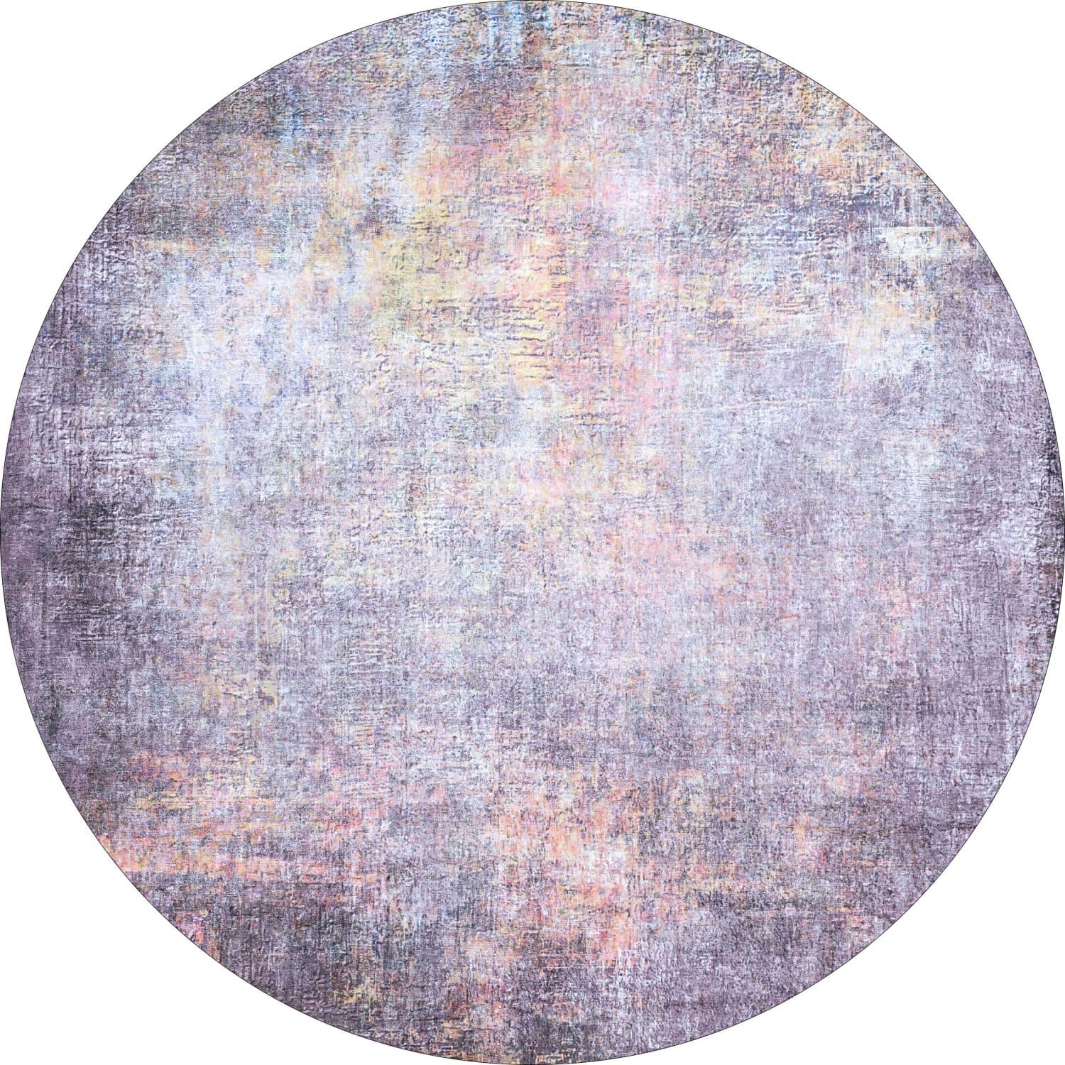 Rund matta - Tarnos (lila) (Storlek: Ø 160 cm)