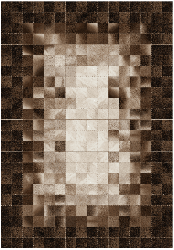 Wiltonmatta - Livada (brun/multi) (Storlek: 200 x 280 cm)