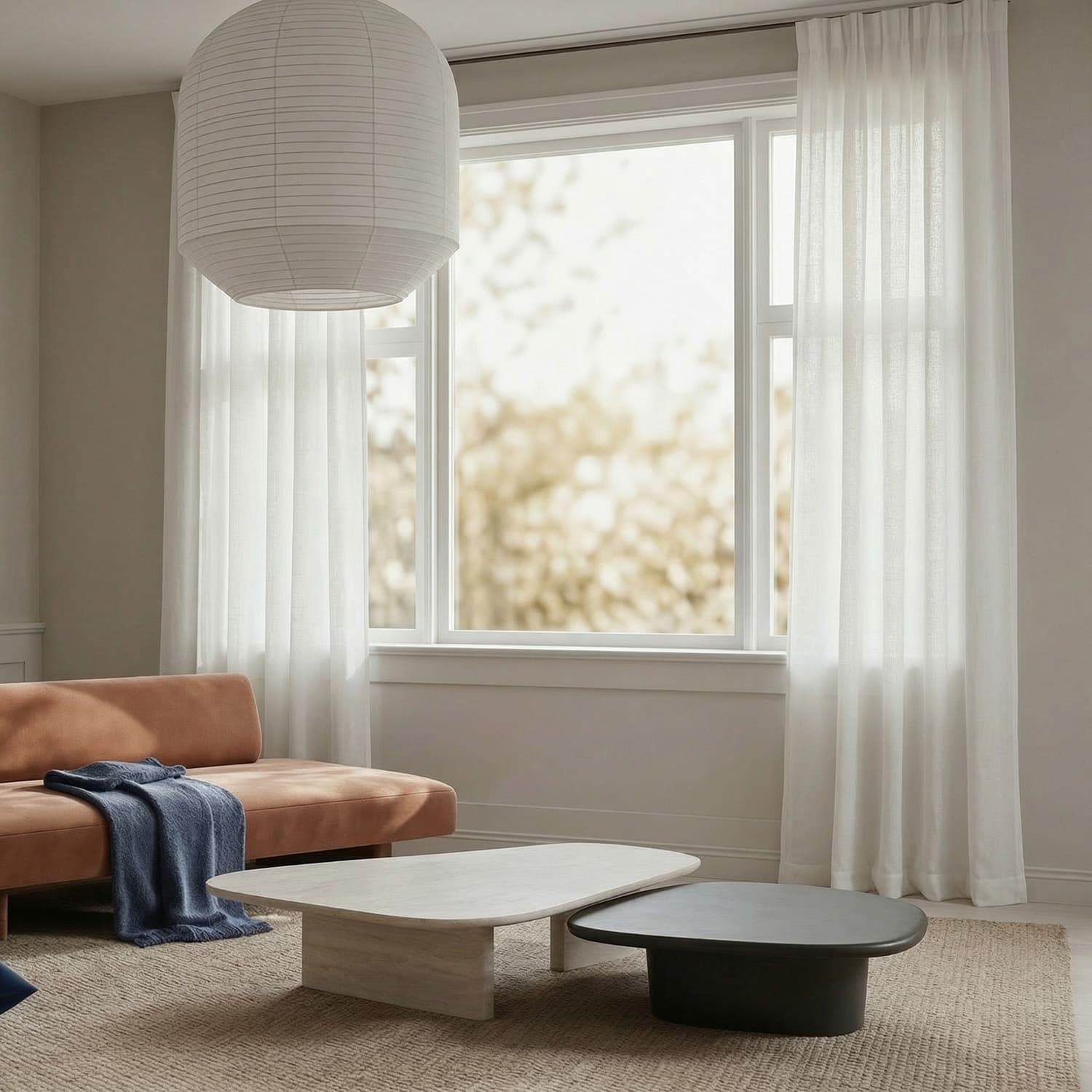 Gardiner 2-Pack - Linnemixgardin Lumira (vit) (Storlek: 140 x 220 cm)