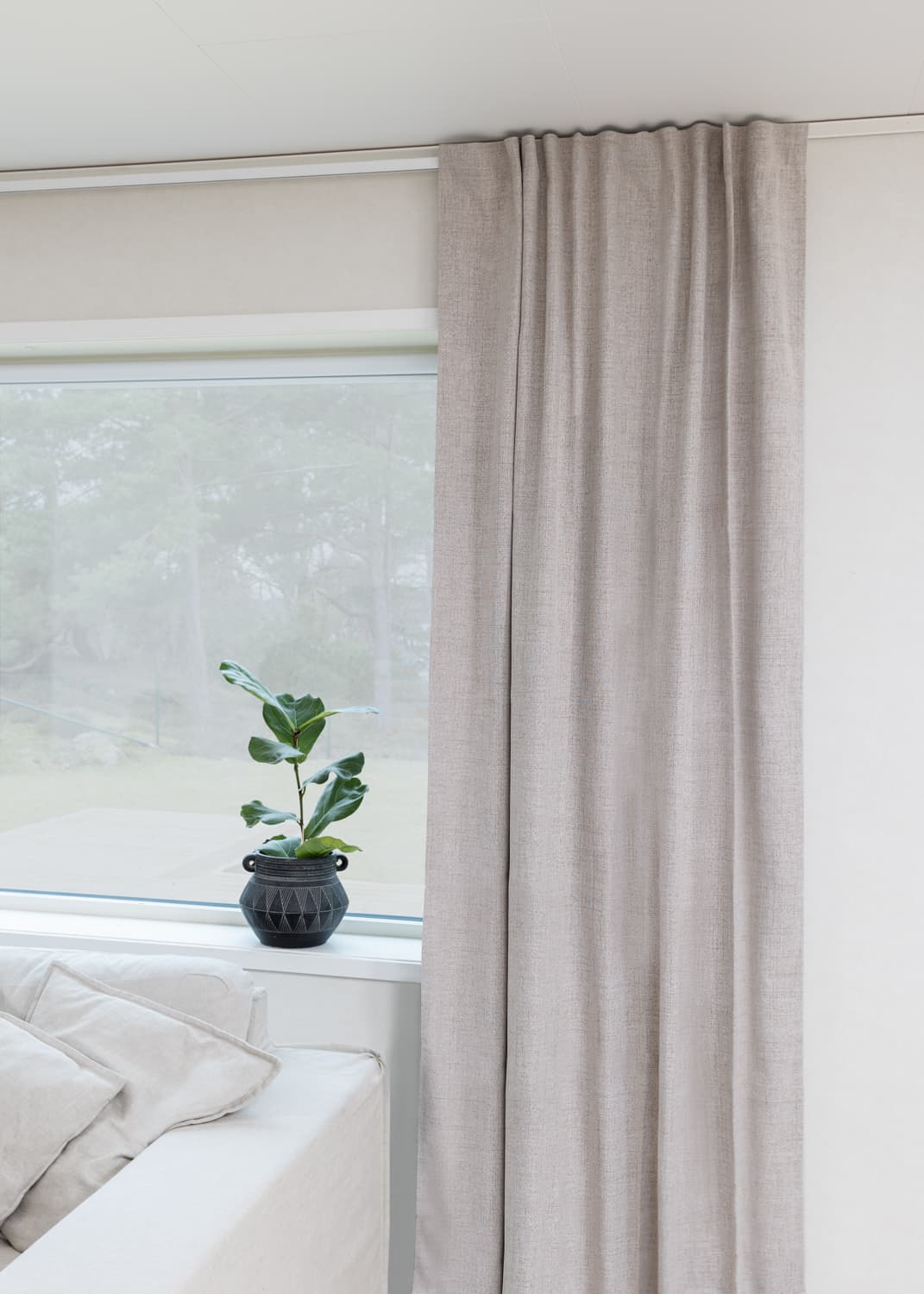 Gardiner - Mörkläggningsgardin Amaris (beige) (Storlek: 130 x 220 cm)