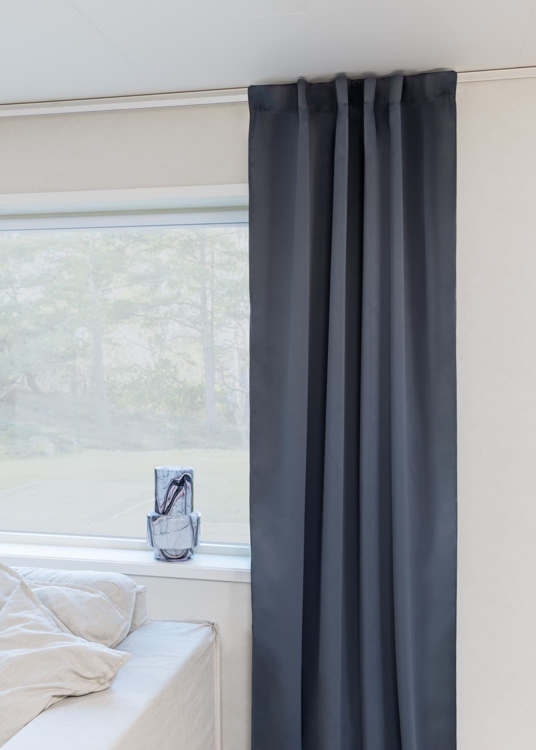 Gardiner - Mörkläggningsgardin Alina (blå/grå) (Storlek: 130 x 220 cm)