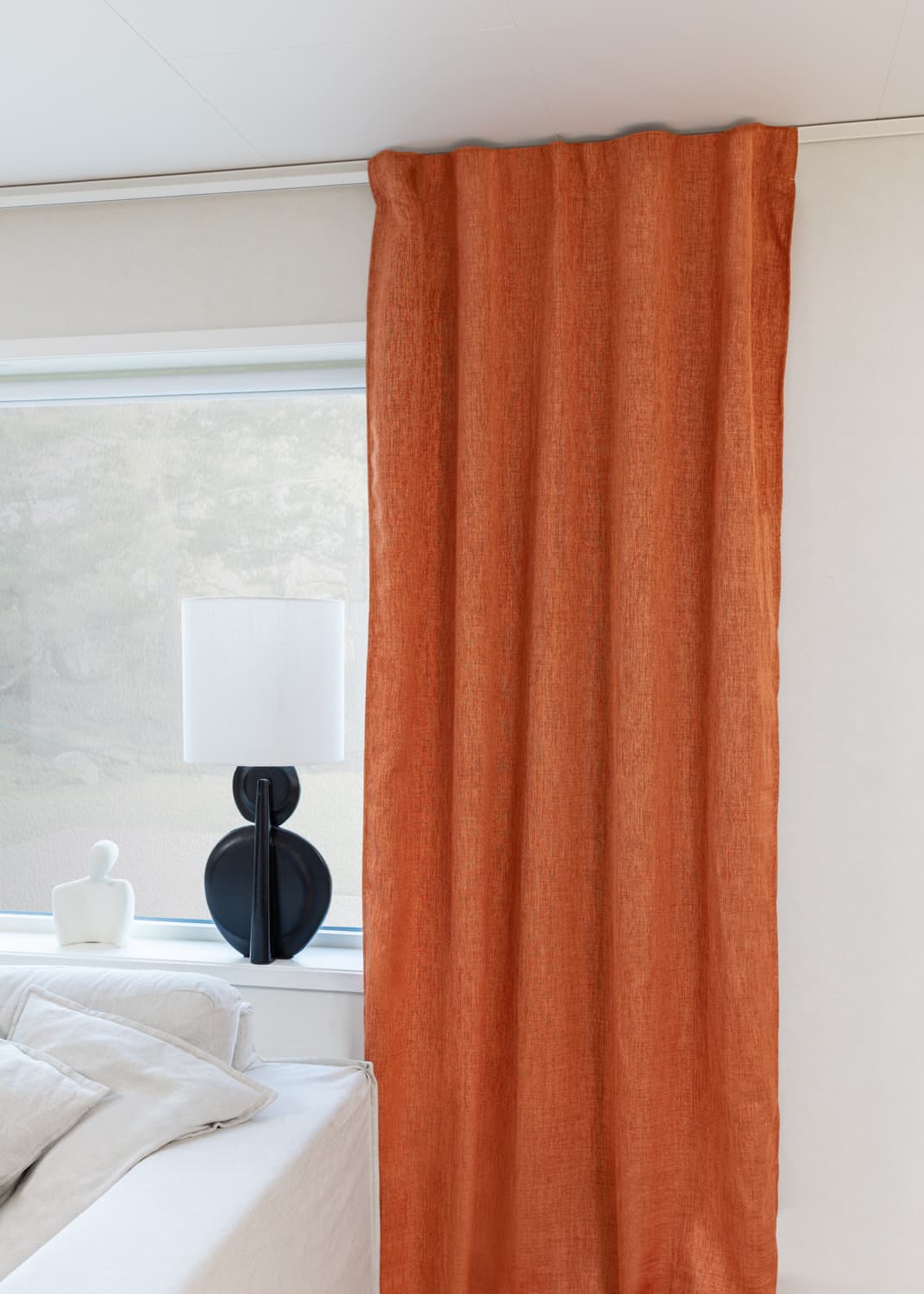 Gardiner - Mörkläggningsgardin Raya (orange) (Storlek: 130 x 220 cm)