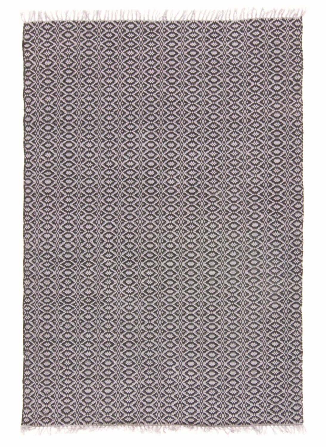 Trasmatta - Lykke (grå/gråsvart) (Storlek: 60 x 120 cm)