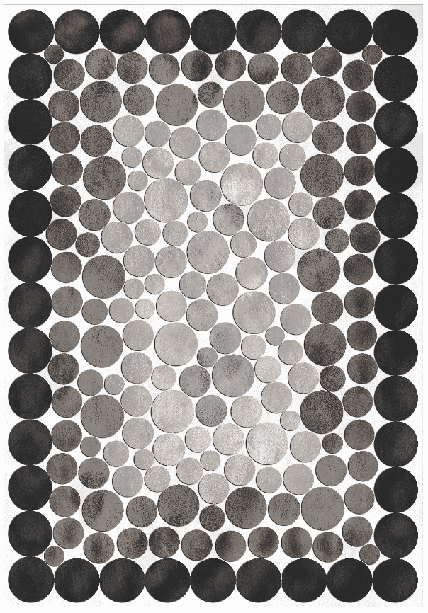 Wiltonmatta - Marineo (grå) (Storlek: 160 x 230 cm)