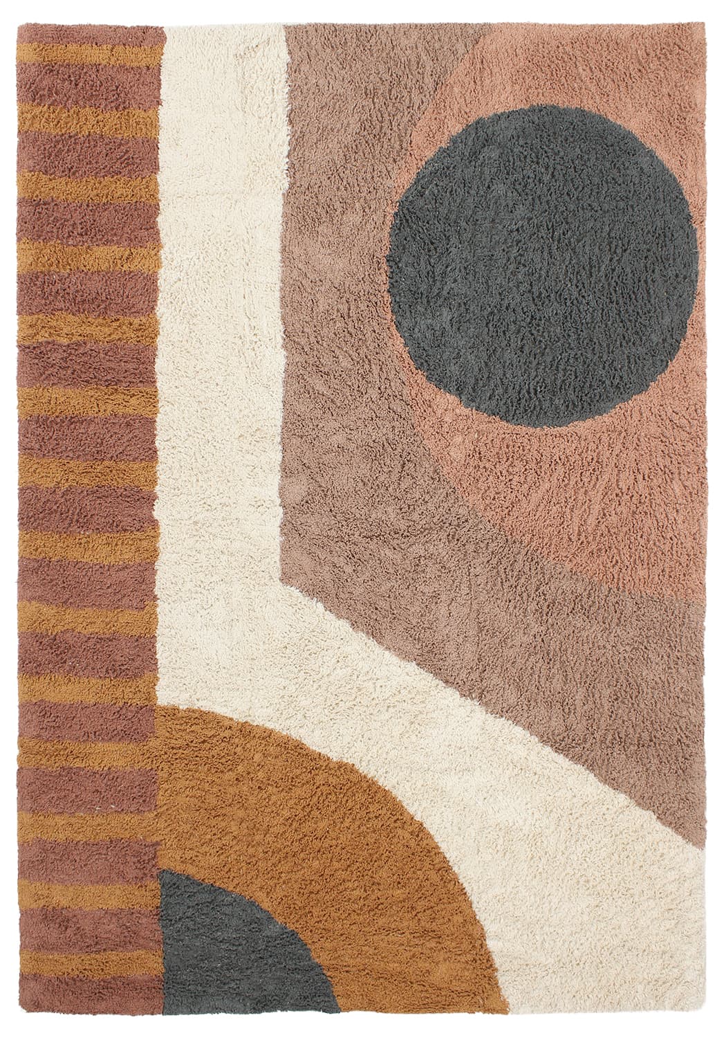 Ryamattor - Alpe Natural Cotton Shaggy (multi) (Storlek: 200 x 290 cm)